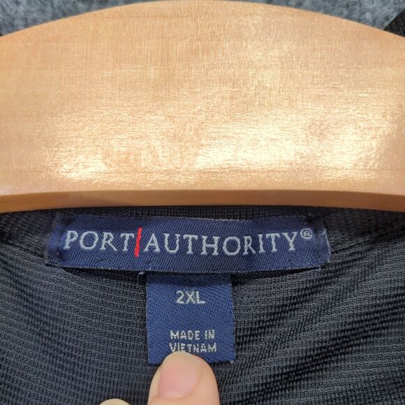 Port Authority Men's Dixie Chopper Polo Shirt Black 2XL Short Sleeve Polyester - Picture 9 of 13